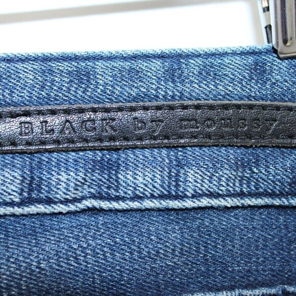 Black by Moussy Jeans Size 25 Low Rise Skinny Zip Hem - Picture 3 of 4